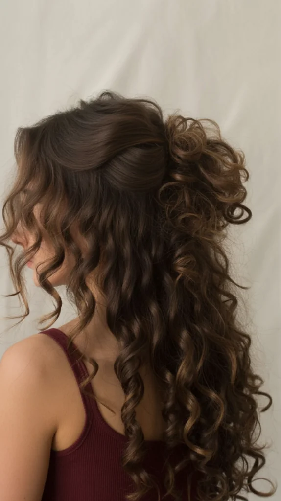 Woman with soft romantic curls