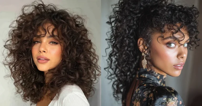 19 Trendsetting Curly Bangs That Look Absolutely Stunning