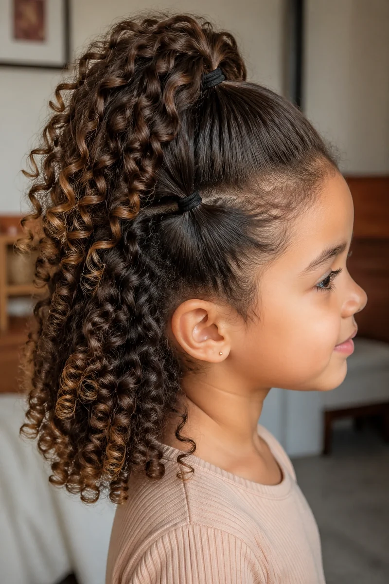 Kid with cornrow side detail