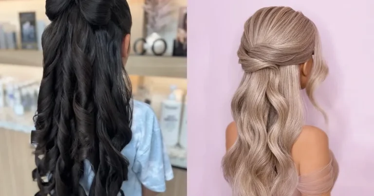 16 Lovely Christmas Half Up Hairstyles for Every Party