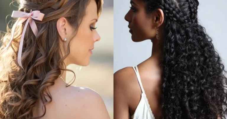 15 Eye-Catching Curly Half Up Half Down That Look Expensive