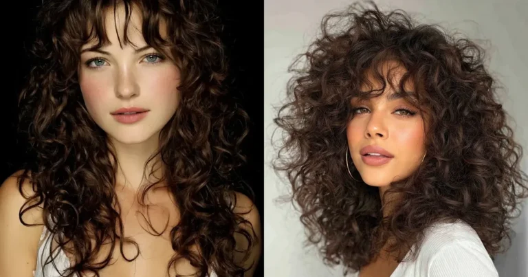 20 Classic Curly Hairstyles with Bangs for a Style Upgrade