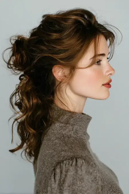 Effortless Messy Ponytail
