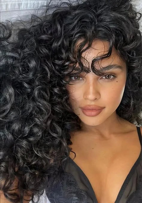 Wet look curls