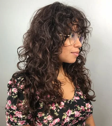 Curly shag layers
