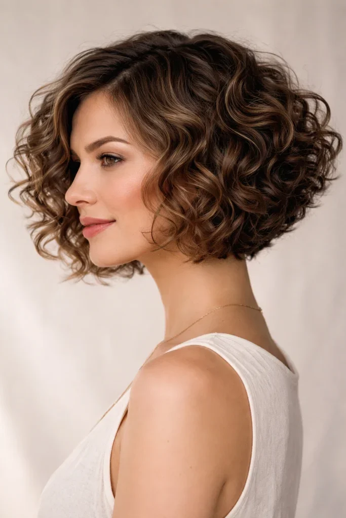 Chin Length Curls
