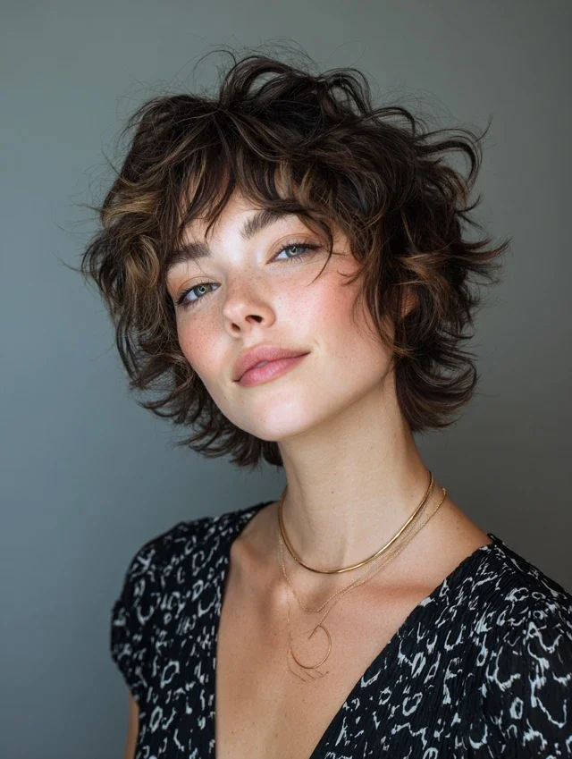 Layered Curly Shag