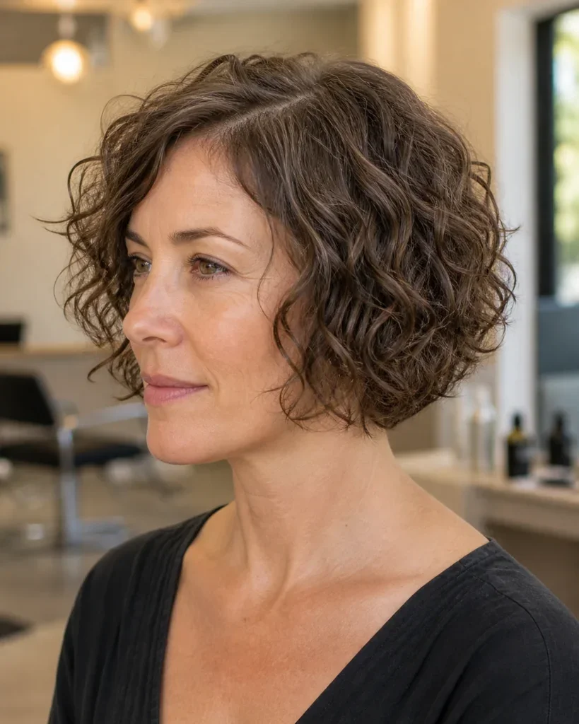 Rounded Curly Crop