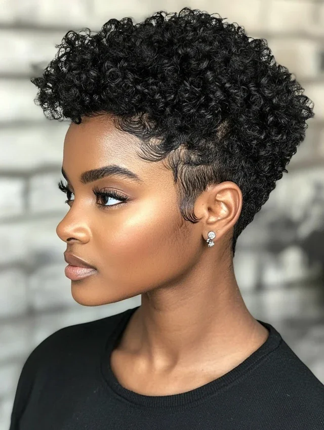 Side Parted Curls