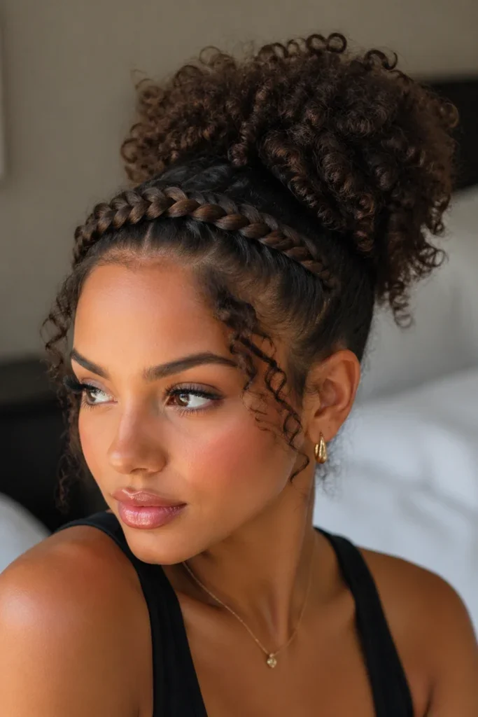 Braided Curly Crown