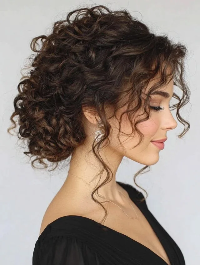 Romantic Curly Updo