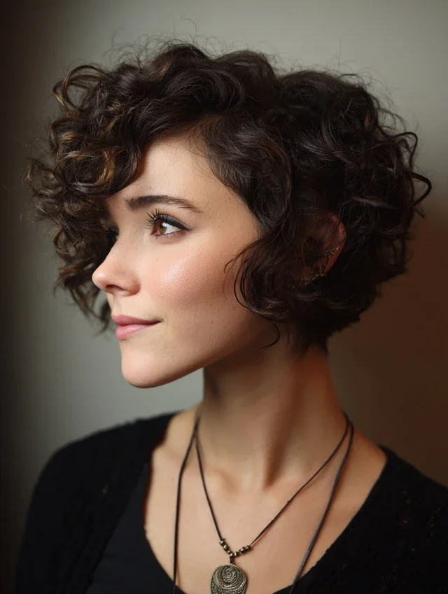 Sophisticated Curly Bob